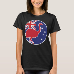 Camiseta Austrália Emu - Bandeira Nacional Australiana
