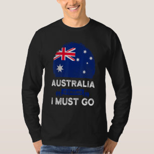 Camiseta Austrália Está Chamando Eu Tenho Que Ir Para A Ban