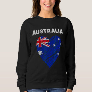 Camiseta Austrália Flag Holiday Austrália Heart australiano