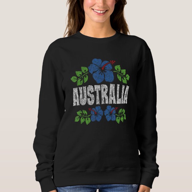 Camiseta Australia Flowers Distressed Color Print (Frente)