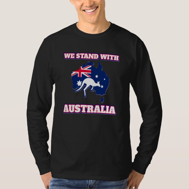 Camiseta Australia for women and men Stand with Australia (Frente)