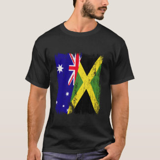 Camiseta Austrália Jamaica Meia Bandeira Australiano Jamaic