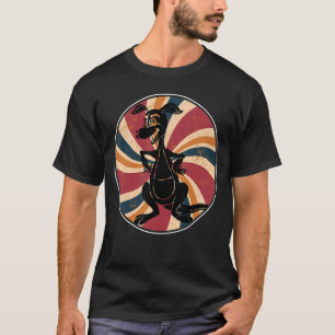 Camiseta Austrália Kangaroo Zoo Animal Aussie Retro Kangar