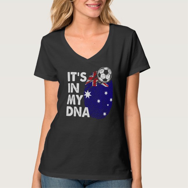 Camiseta Austrália No Meu Dna - Equipe Australiana De Bande (Frente)
