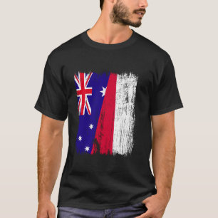 Camiseta Austrália Polônia Meia Bandeira Ancestralidade Aus