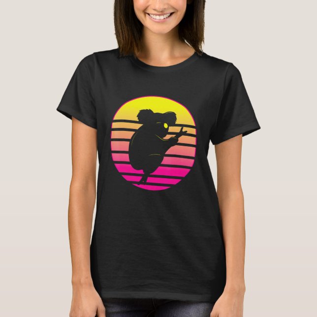 Camiseta Austrália Retro Koala Bear Silhouset (Frente)