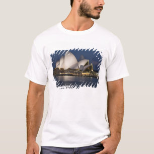 Camiseta Austrália, Sydney. Casa da Ópera à noite em