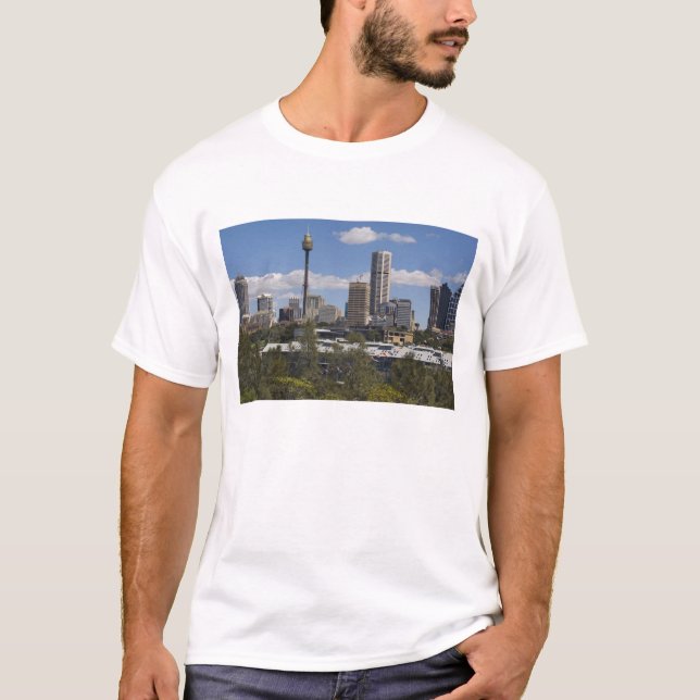 Camiseta Austrália, Sydney, Potts Point. Horizonte de Sydne (Frente)