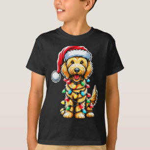 Camiseta Australian Labradoodle Árvore de Natal Xmas Papai