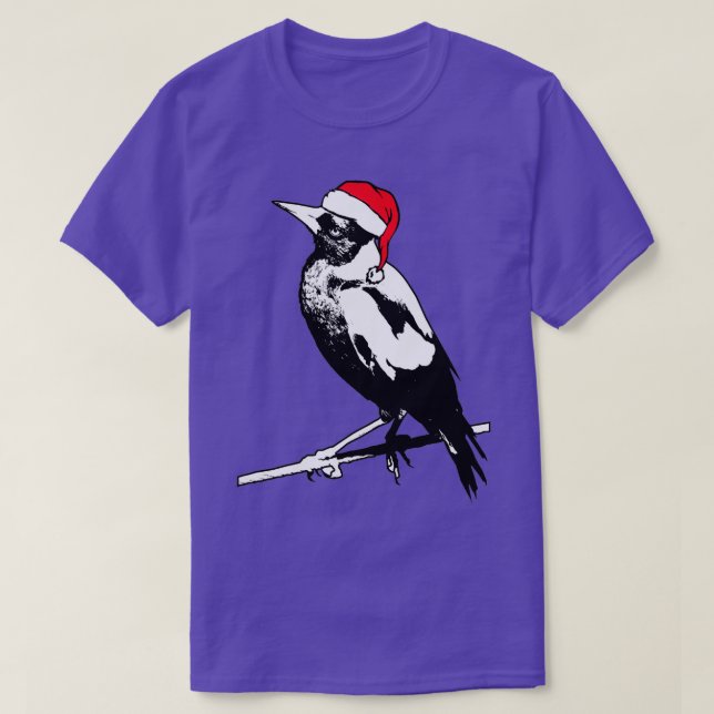 Camiseta Australian Magpie Aussie Christmas  (Frente do Design)