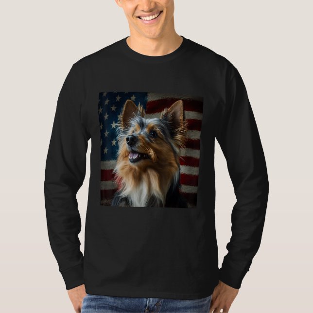 Camiseta Australian Terrier 4th of July  Australian Terrier (Frente)