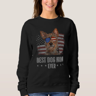 Camiseta Australiana Terrier Best Dog Mãe Alguma Vez Retro 