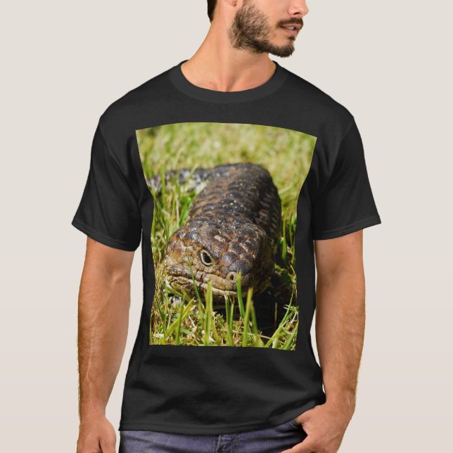 Camiseta australiano Blue Tongue Lizard, (Frente)