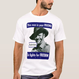 Camiseta Australiano -- Este homem é seu amigo