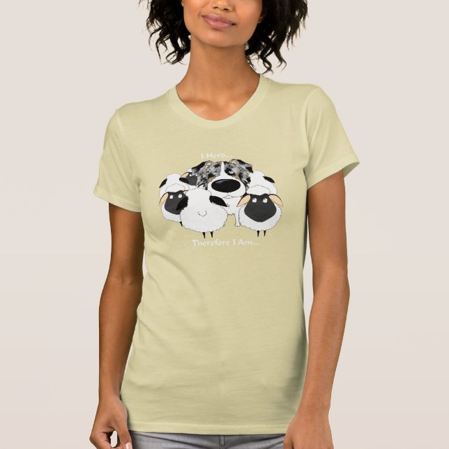 Camiseta Australiano - rebanho de I conseqüentemente eu sou (Frente)