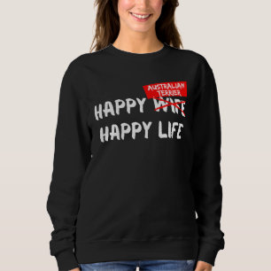 Camiseta Australiano Terrier Dog Breve Happy Life Animal Fr