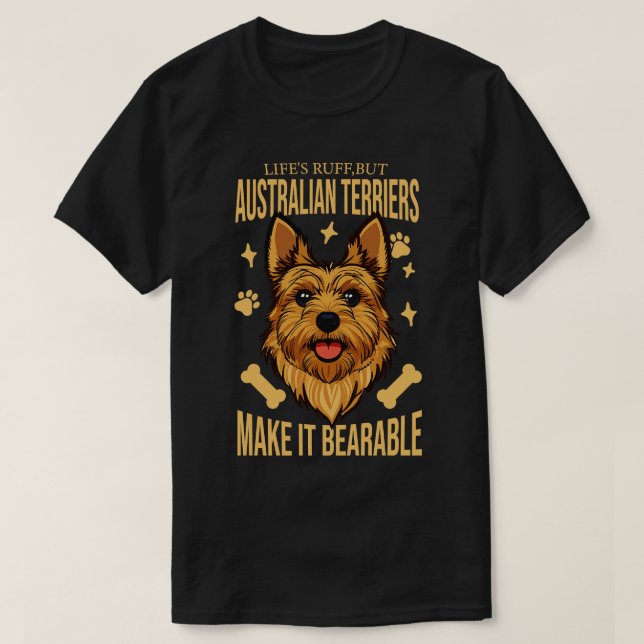 Camiseta Australiano Terrier Dog Lover (Frente do Design)