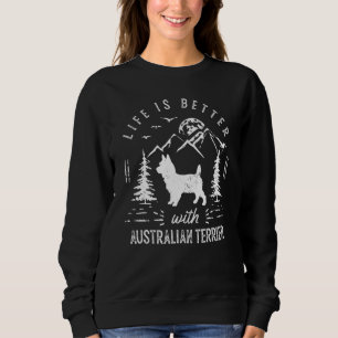 Camiseta Australiano Terrier Life Melhor Cão-Pai-Mãe