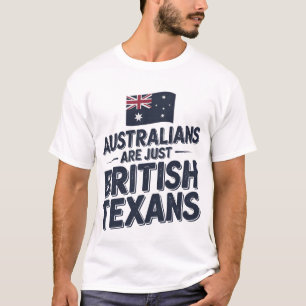 Camiseta Australianos São Apenas Textos Britânicos