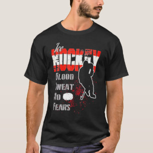 Camiseta Áustria: Apoiante Suor De Sangue Sem Medo De Hóque