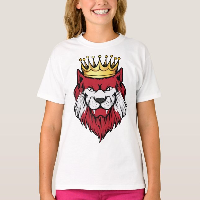 Camiseta Austria Lion King Flag (Frente)