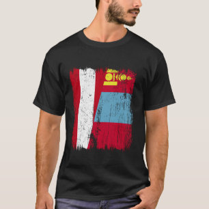 Camiseta Áustria Mongólia Meia Bandeira Austríaco Mongol Ca