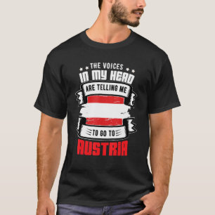 Camiseta Áustria Na Minha Cabeça
