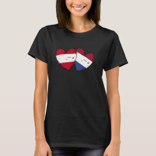 Camiseta Áustria Países Baixos Hearts Flag Austríaco