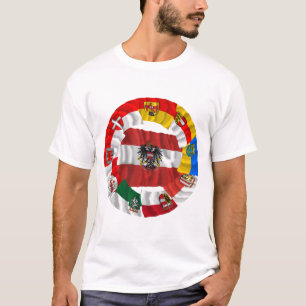 Camiseta Áustria & seus Estados federados que acenam