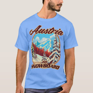 Camiseta Áustria - Snowboard
