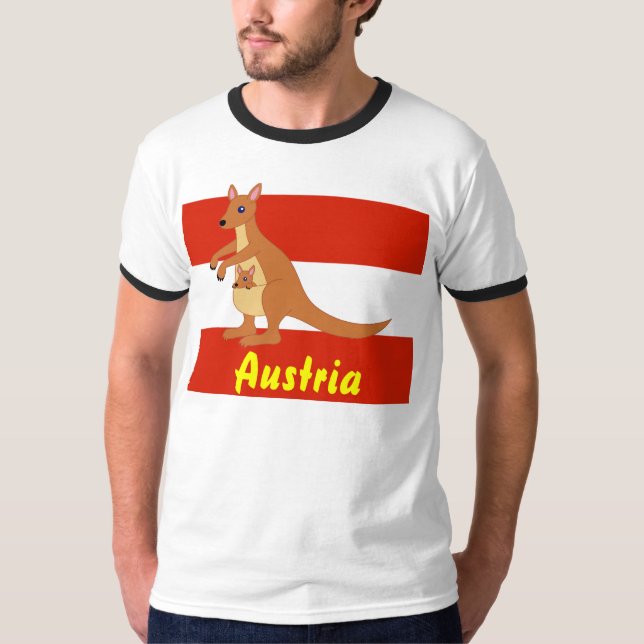 Camiseta Áustria, terra dos cangurus (Frente)