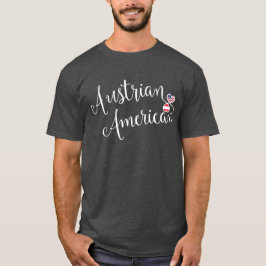 Camiseta Austríaca de Coração Enturada Americana