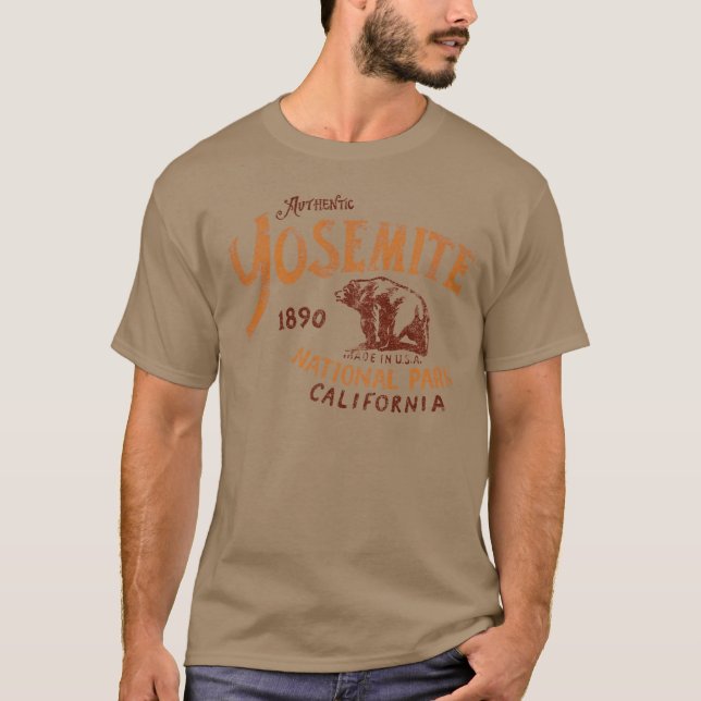 Camiseta autêntica do parque nacional de Yosemite (Frente)