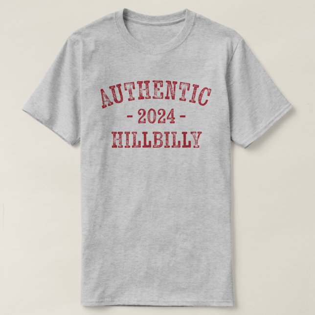 CAMISETA AUTÊNTICO HILLBILLY 2024 (Frente do Design)