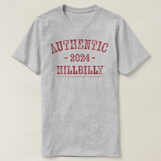 CAMISETA AUTÊNTICO HILLBILLY 2024 (Frente do Design)