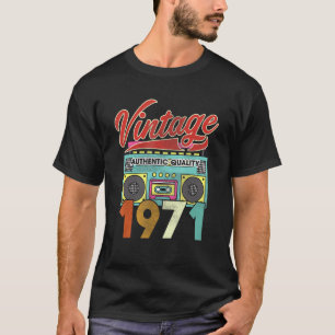 Camiseta Autêntico Quality Radio Vintage 1971 51rua Anivers