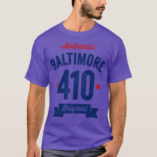 Camiseta Authentic Baltimore 410 Area Code