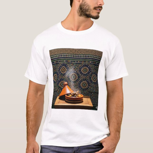 Camiseta Authentic Moroccan Vibes – Tagine with Traditional (Frente)