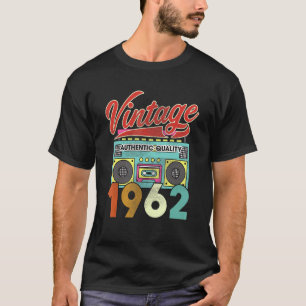 Camiseta Authentic Quality Radio Vintage 1962 60º aniversár