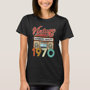 Camiseta Authentic Quality Radio Vintage 1970 52nd Birthday