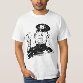 CAMISETA AUTHORITY COP CHARACTER FINGER FLIP