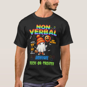 Camiseta Autis de Halloween não-verbyl Ausome