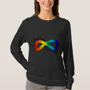 Camiseta Autism Acceptance Rainbow Infinity Symbol