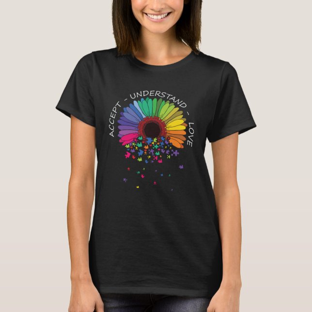 Camiseta Autism Awareness Accept Understand Love Support Au (Frente)