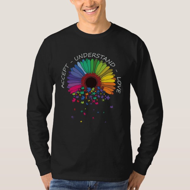 Camiseta Autism Awareness Accept Understand Love Support Au (Frente)