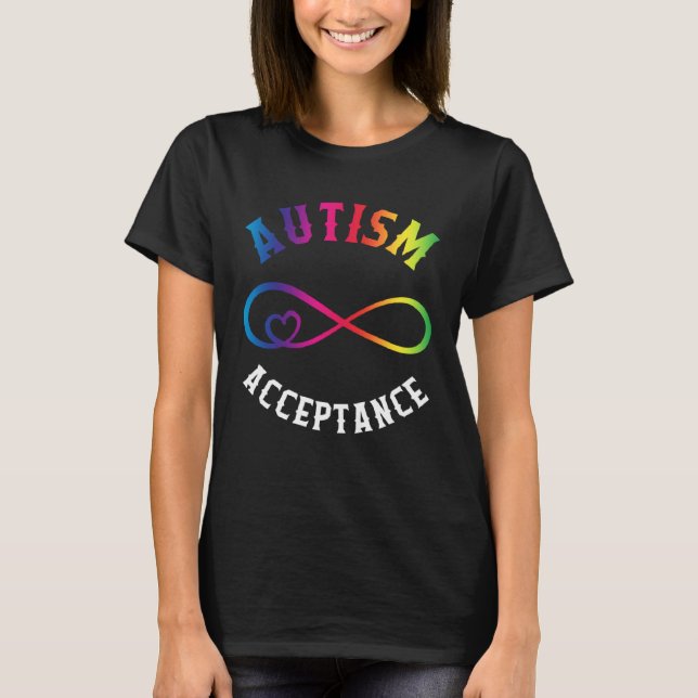 Camiseta Autism Awareness Acceptance Red Instead Puzzle mom (Frente)