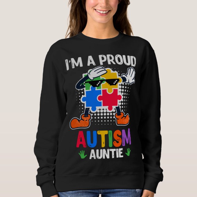 Camiseta Autism Awareness Aunt Autistic Child Diversity  2 (Frente)