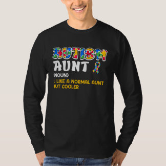 Camiseta Autism Awareness Aunt Autistic Child Diversity 3