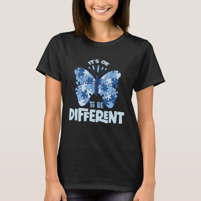Camiseta Autism Awareness Butterfly Proud Parents of Autist (Frente)