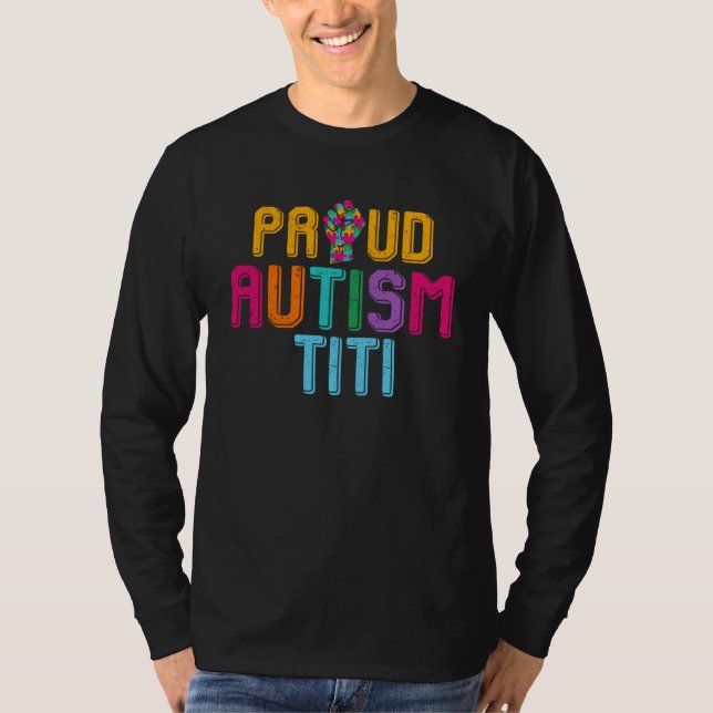 Camiseta Autism Awareness Day Matching Family Proud Autism  (Frente)